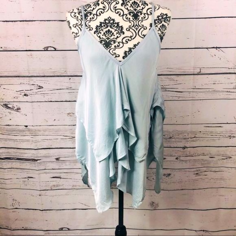 LA MADE Flowy layered tank top Handmade Ethical L